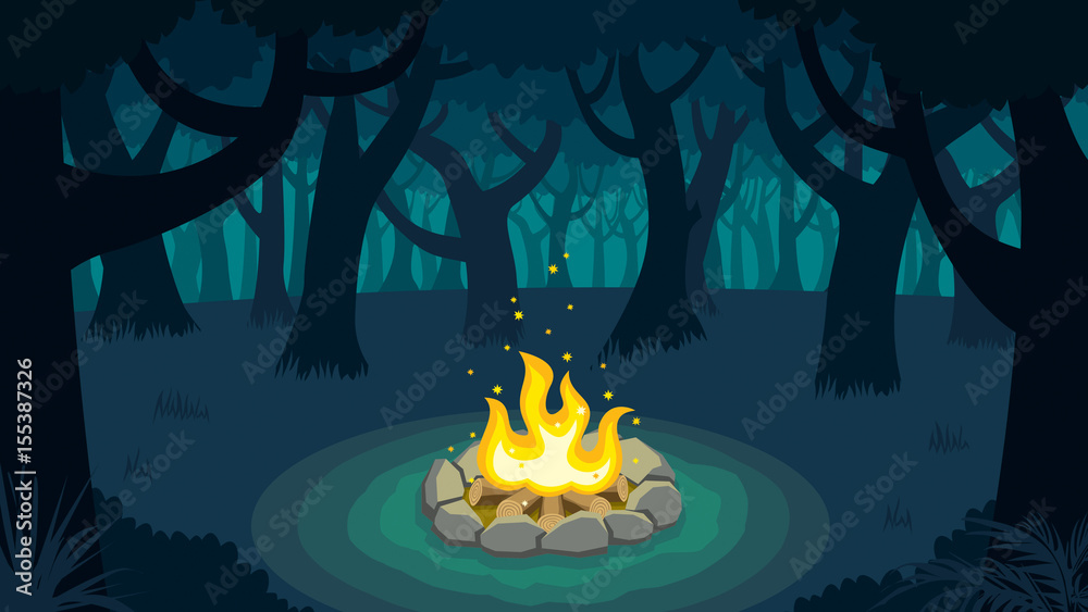 campfire animation