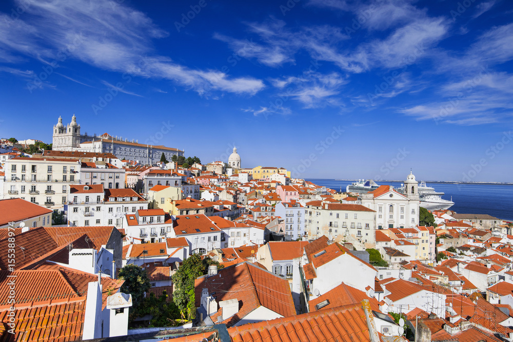 View of the Lisbon city, Portugal