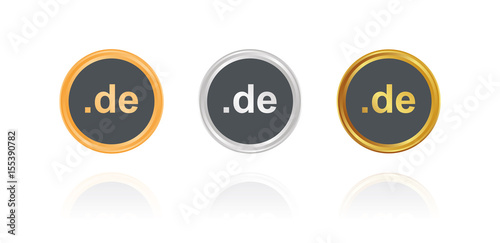 DE-Domain - Bronze, Silber, Gold Buttons