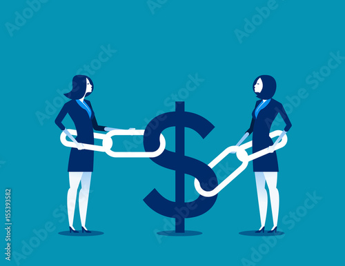 Business financial issues. Concept business finance vector illustration.
