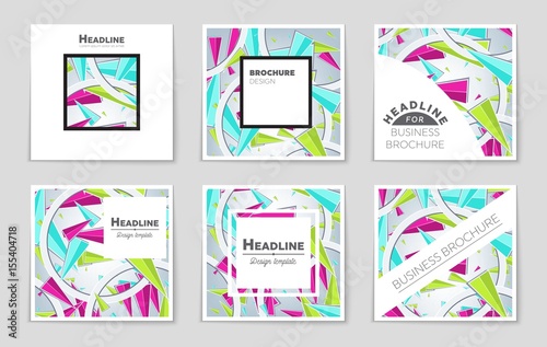 Abstract vector layout background set. For art template design, list, page, mockup brochure theme style, banner, idea, cover, booklet, print, flyer, book, blank, card, ad, sign, sheet,, a4