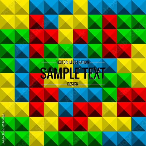 Tetris game background, seamless pattern, vector illustration