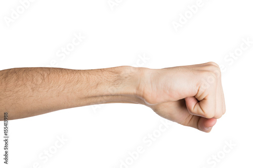 Wallpaper Mural Hand gesture, man clenched fist, ready to punch Torontodigital.ca