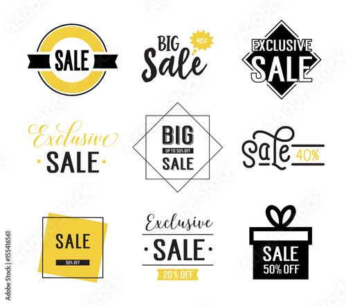 Sale offer banners
