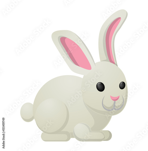 White Rabbit Bunny Sweetness Holiday Mascot © robu_s