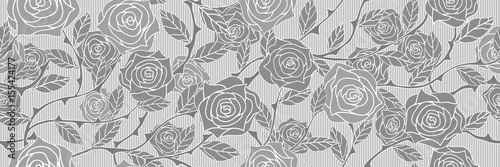 Rose background. Seamless pattern.Vector. 薔薇のパターン