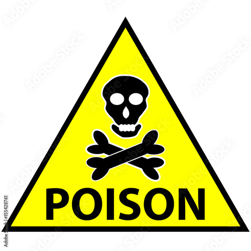 Symbol for marking toxic poisoning. vector illstration.
