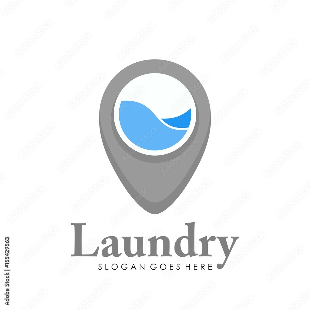 Unique and creative laundry logo design vector Unique and creative laundry logo design vector