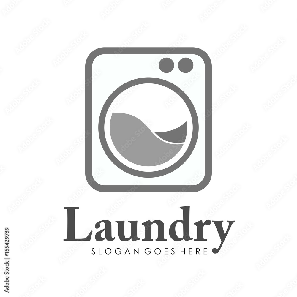 Unique and creative laundry logo design vector Unique and creative laundry logo design vector