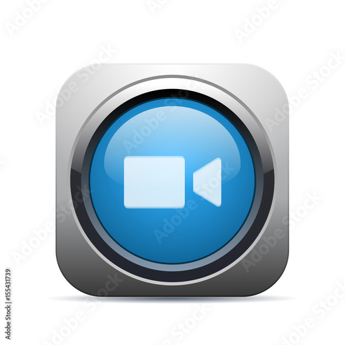 Square Push-Button - Vector