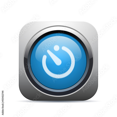 Square Push-Button - Vector photo