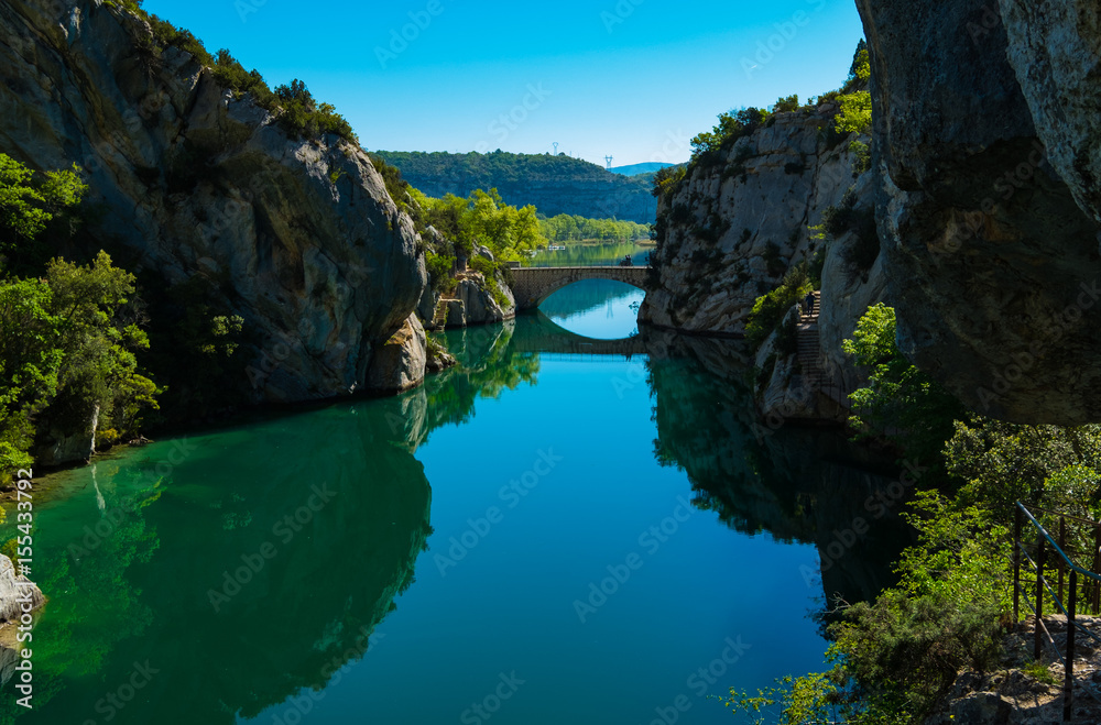 Gorges du Verdon et lac de Quinson. Provence, France.