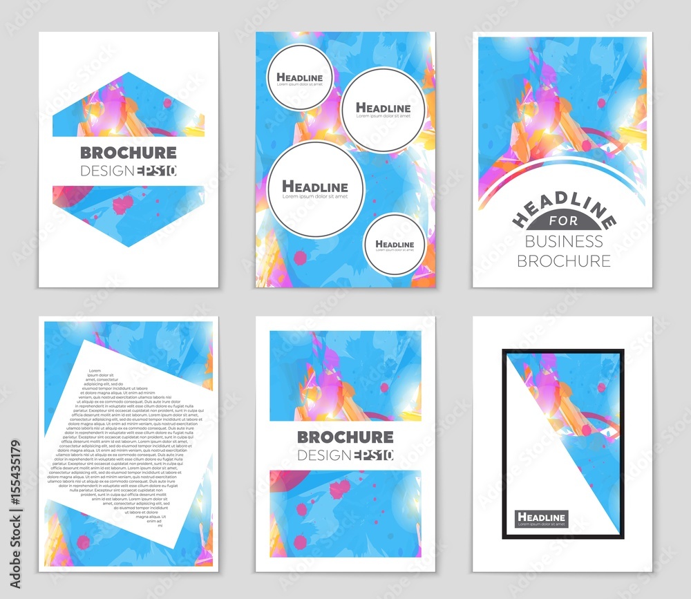 Abstract vector layout background set. For art template design, list, front page, mockup brochure theme style, banner, idea, cover, booklet, print, flyer, book, blank, card, ad, sign, sheet,, a4