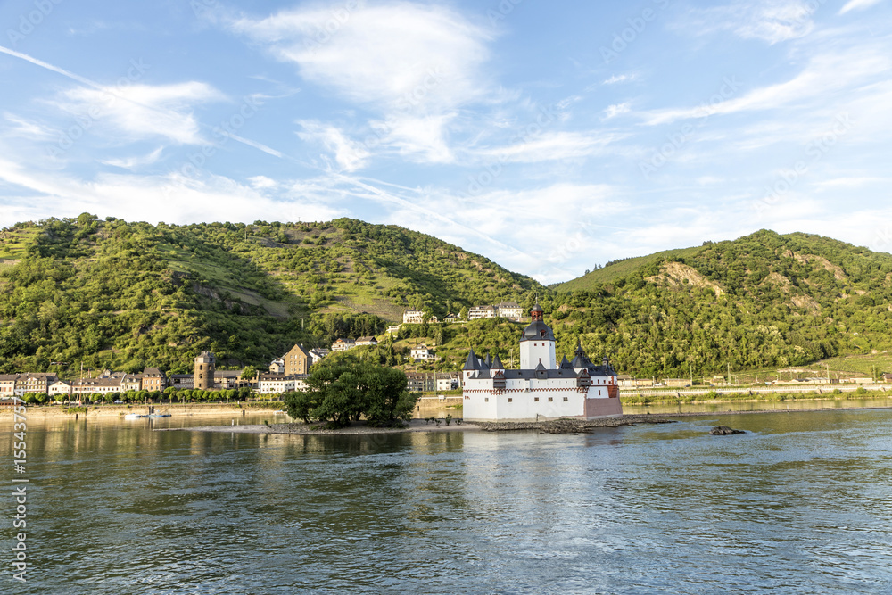 beautiful panoramic view to the Rhine valley