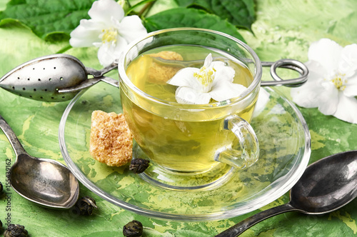 herbal tea with Jasmine flowers
