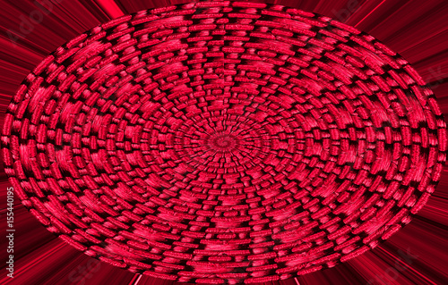 abstract background polar coordinate with red color