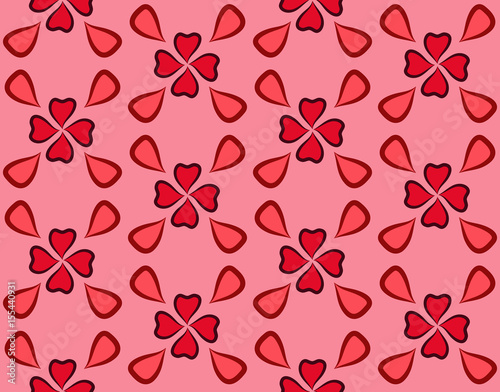 Repeatable background with flowers for website, wallpaper, textile printing, texture, editable