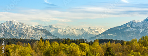 Bergpanorama Alpen von Penzberg photo