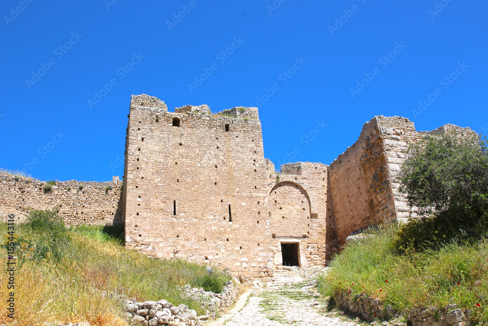 Forteresse d'Acrocorinth, site archéologique, Corinthe, Peloppnnese, Grèce