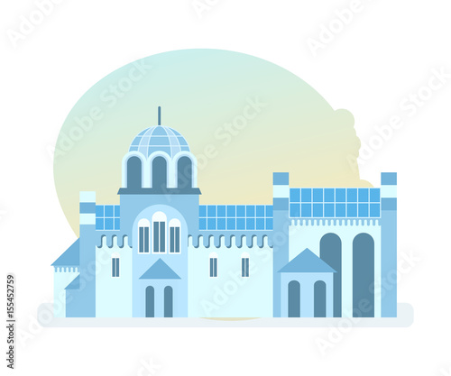 Beautiful monastery of diocese of Serbian church, located in yugoslavia.