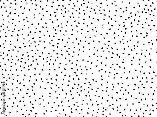 Seeds seamless pattern. Watermelon seeds on a white background. Vector illustration