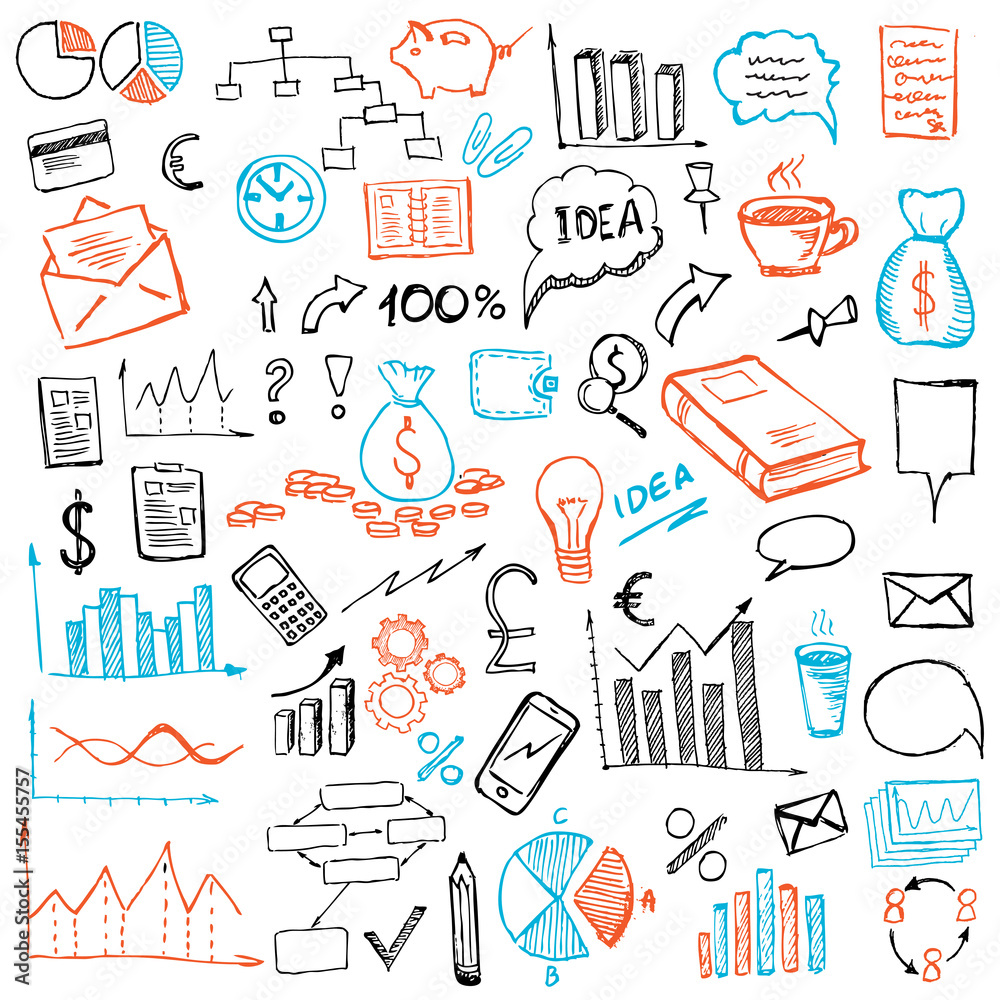 Hand drawn business symbols
Hand drawn business symbols