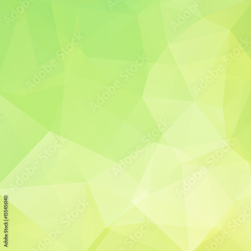 Abstract background consisting of green  yellow triangles. Geometric design for business presentations or web template banner flyer. Vector illustration