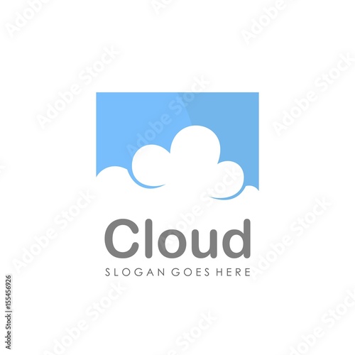 Cloud logo design vector
