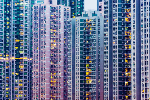 High rise apartment buildings in Hong Kong