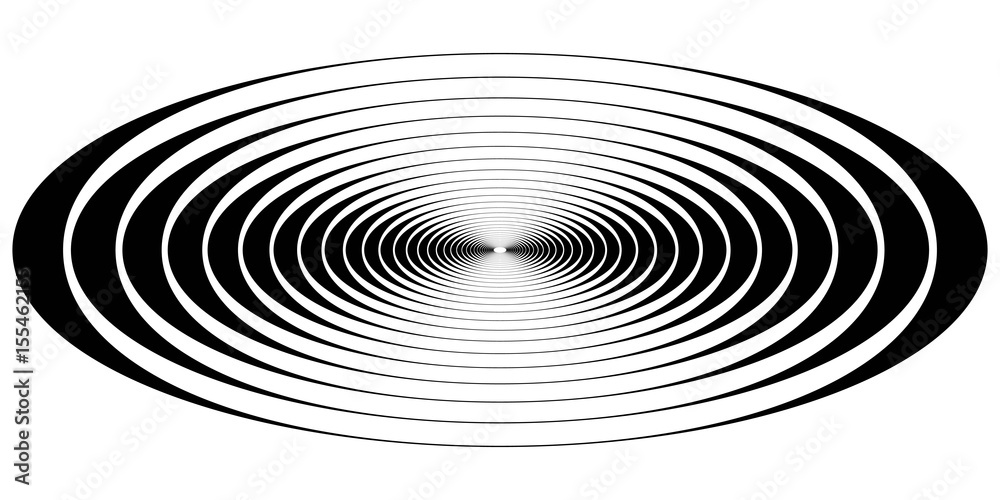 concentric circle oval resonance waves