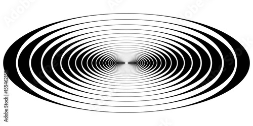 concentric circle oval resonance waves