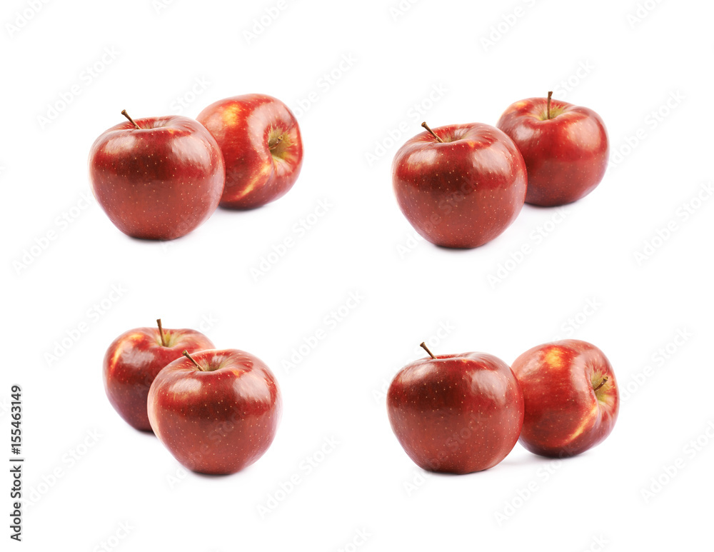 Two ripe red apples isolated Two ripe red apples isolated