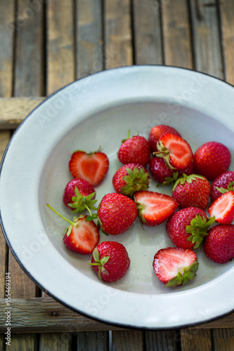 Ripe strawberries