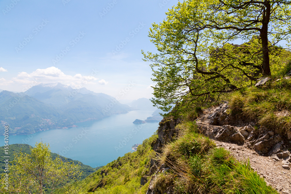 Lago di Como (IT) - Vista panoramica verso Bellagio Lago di Como (IT) - Vista panoramica verso Bellagio