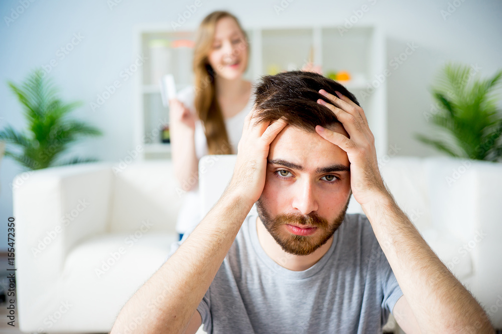 Couple shopping online