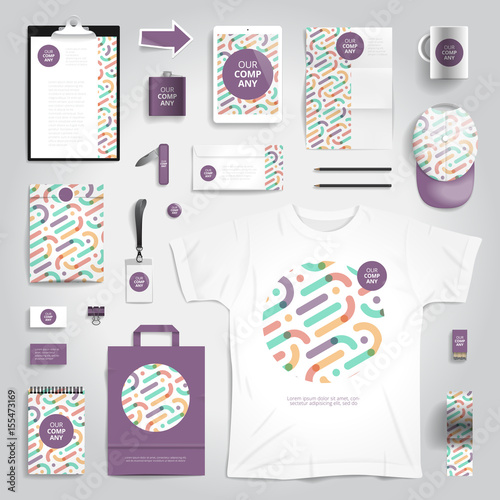 Corporate identity print template