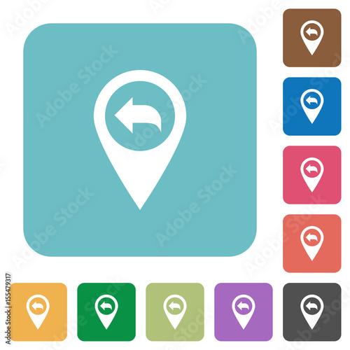 Free Download Previous GPS map location rounded square flat icons - GFXLoad