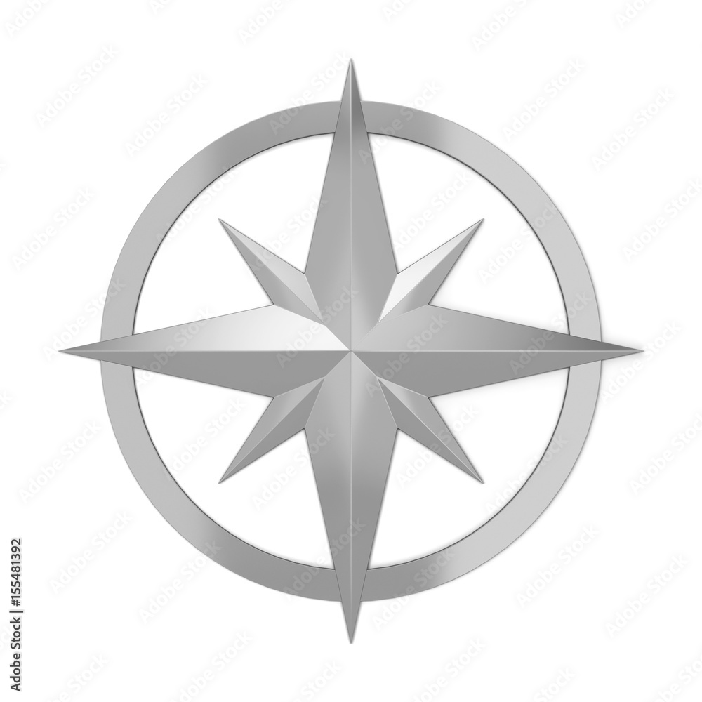 Compass rose symbol Compass rose symbol