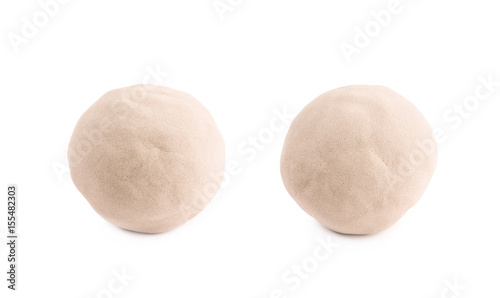 Ball made of kinetic sand isolated