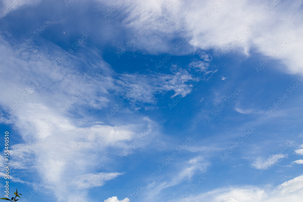 Cirrus cloud and cirrocumulus cloud with blue sky background at 35 mm Cirrus cloud and cirrocumulus cloud with blue sky background at 35 mm