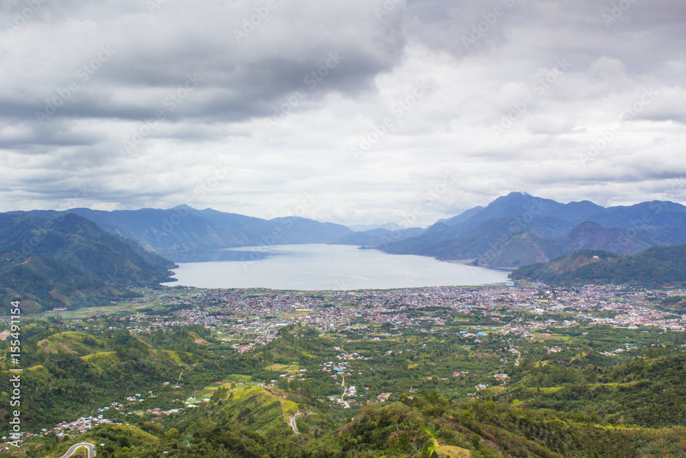 Takengon City Aceh Cloudy View From The Top of The Hill Takengon City Aceh Cloudy View From The Top of The Hill