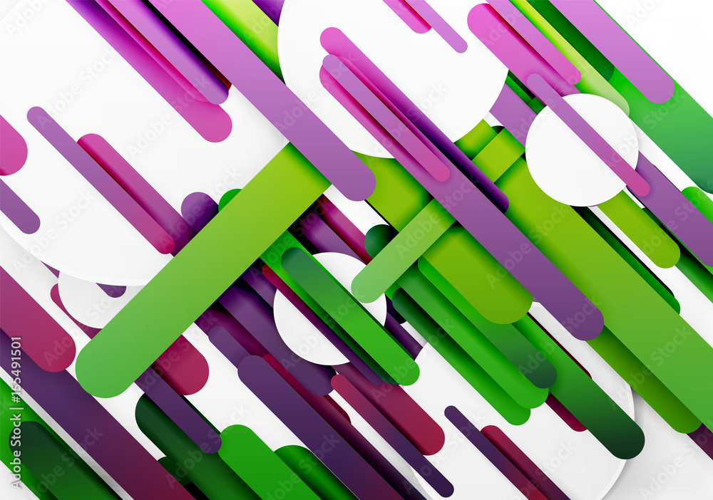 Cut 3d paper color straight lines abstract background
