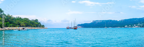 Panorama of the harbor photo