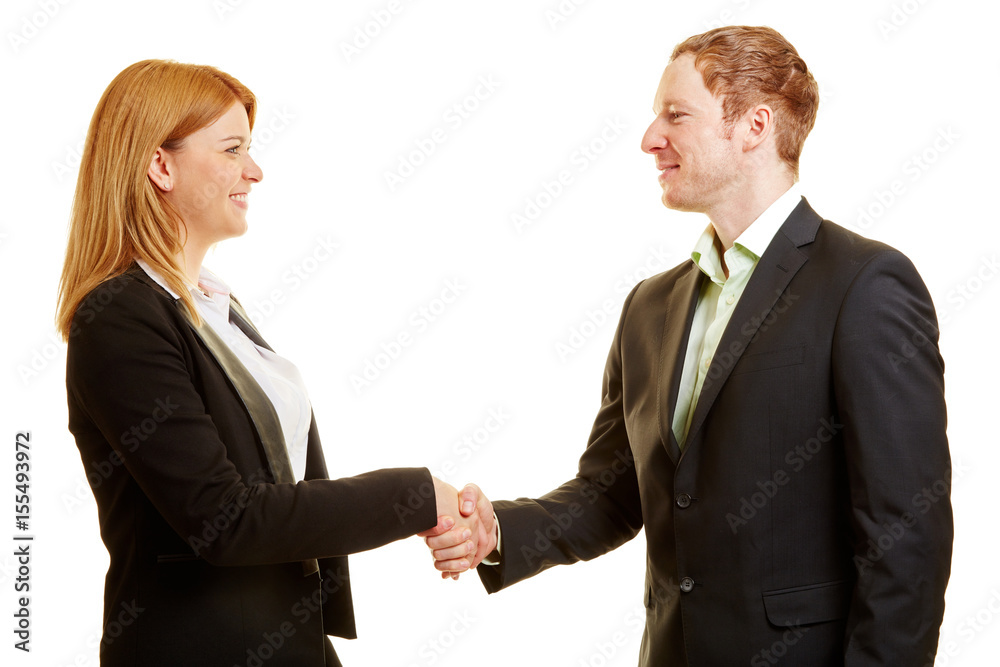 Business Handschlag unter Geschäftsleuten Business Handschlag unter Geschäftsleuten