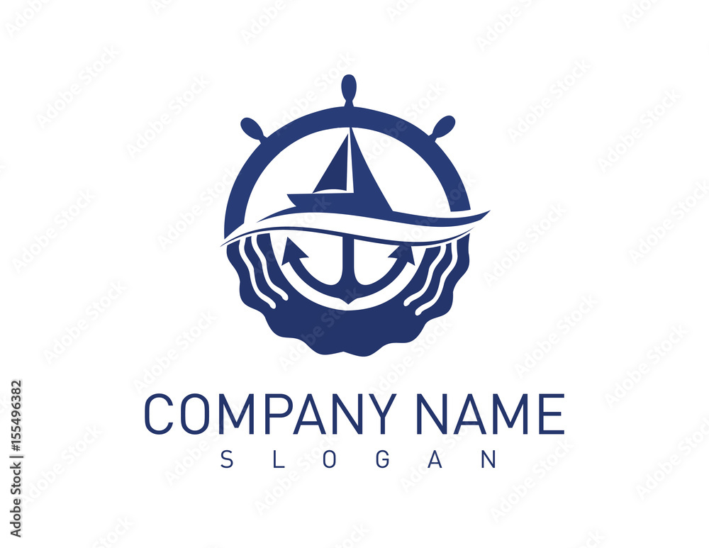 Marine concept logo Marine concept logo
