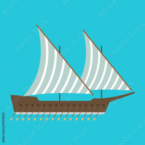 Ship boat sea frigate symbol vessel travel industry vector sailboats cruise of marine icon