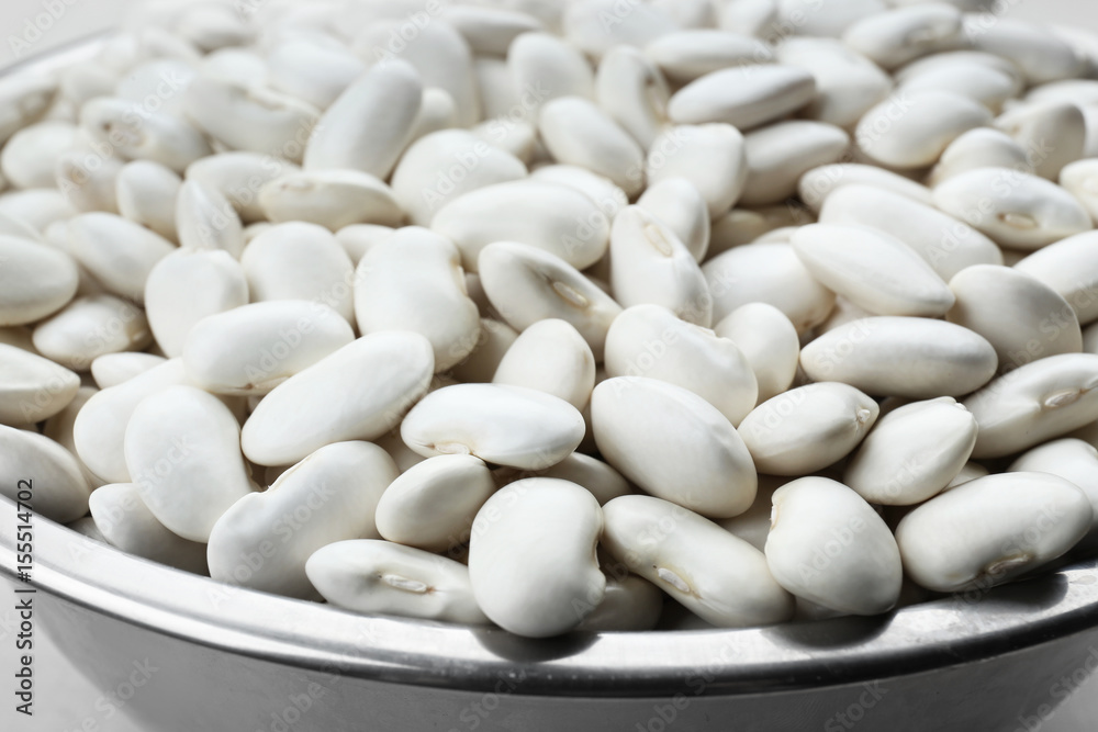 Bowl with butter beans, closeup Bowl with butter beans, closeup