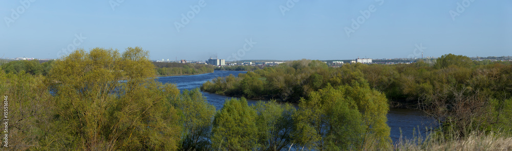 Panoramic view of the Don river. The landscape is photographed in Russia. Panoramic view of the Don river. The landscape is photographed in Russia.
