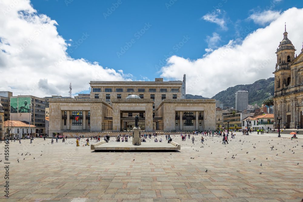 Bolivar Square and Colombian Palace of Justice - Bogota, Colombia
