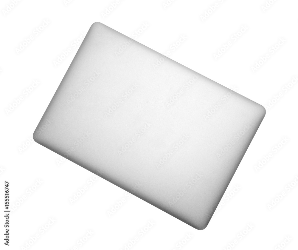 Modern laptop isolated on white
